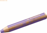 5 x Stabilo Holzfarbstift woody 3 in 1 10mm pastelllila