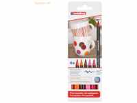 Edding Porzellan-Pinselstift edding 4200 1-4mm VE=6 Farben Warmtöne