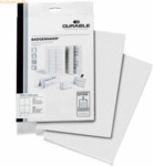 Durable Einsteckschilder 105x148mm 20 Bogen (80 Schilder) wei&szlig;