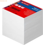 Herlitz Notizzettelblock 9x9x9cm wei&szlig;