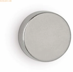 Maul Neodym-Scheibenmagnet 5x15mm 4500g hellsilber VE=10 St&uuml;ck