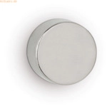 Maul Neodym-Scheibenmagnet 10x15mm 8000g hellsilber VE=4 St&uuml;ck