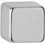 Maul Neodym-W&uuml;rfelmagnet 5x5mm 1100g hellsilber VE=10 St&uuml;ck
