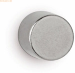 Maul Neodym-Scheibenmagnet 8x8mm 2800g hellsilber VE=10 St&uuml;ck