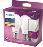 Signify Philips LED classic Lampe 40W E27 Warmwei&szlig; 470lm matt 2erPack