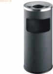 Durable Papierkorb Safe mit Ascher rund 17+2l anthrazit