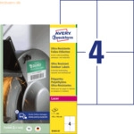 Avery Zweckform Folien-Etiketten ultra-resistent A4 105x148mm VE=200 E