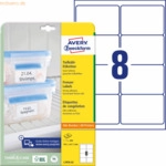 Avery Zweckform Tiefk&uuml;hl-Etiketten A4 99,1x67,7mm VE=200 Etiketten wei