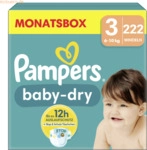 Pampers Windel Baby Dry 40785003 Gr.3 Midi 222 St&uuml;ck
