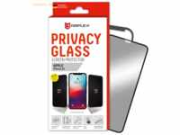 E.V.I. DISPLEX Privacy Glass 3D für Apple iPhone Xr/11, Black