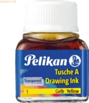 10 x Pelikan Tusche A 5 gelb 10ml