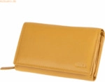 Mika Damengeldb&ouml;rse Leder ca 15x 10,5x4,5cm gelb