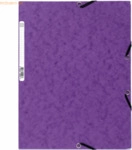 Exacompta Eckspannmappe Nature Future A4 Manila-Karton 400g violett
