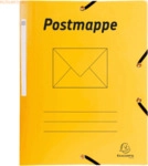30 x Exacompta Postmappe A4 mit Gummizug PP gelb