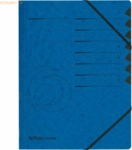 Herlitz Ordnungsmappe A4 Karton 7 F&auml;cher blau