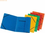 Herlitz Einschlagmappe mit Gummizug Karton farbig sortiert VE=10 St&uuml;ck