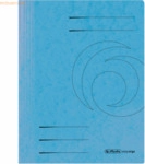 5 x Herlitz Schnellhefter A4 Karton 355g/qm hellblau