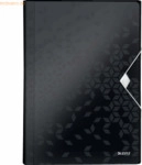 Leitz F&auml;chermappe Wow A4 6 F&auml;cher PP schwarz