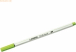10 x Stabilo Premium-Filzstift mit Pinselspitze Pen 68 brush laubgr&uuml;n