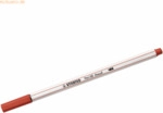 10 x Stabilo Premium-Filzstift mit Pinselspitze Pen 68 brush karmin