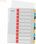 15 x Leitz Register Cosy A4 1-10 bedruckbar PP 10 Blatt farbig