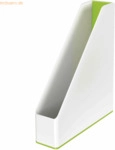 Leitz Stehsammler Wow Duo Colour A4 Polystyren wei&szlig;/gr&uuml;n