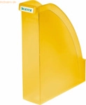 6 x Leitz Stehsammler Plus A4 Polystyrol gelb frost