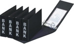 10 x Pagna Bankordner Basic Colours A5 quer schwarz