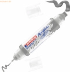 5 x Edding Acrylmarker Double Liner edding 5400 3D silber