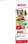 Edding Textilpen edding 4600 Rundspitze 1mm VE=5 Farben