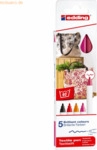 Edding Textilpen edding 4600 Rundspitze 1mm VE=5 Farben