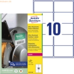Avery Zweckform Folien-Etiketten ultra-resistent A4 99x57mm VE=500 Eti