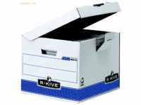 10 x Fellowes Archivbox R-Kive BxHxT 35x28x35 cm weiß/blau