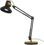 UNiLUX LED Tischleuchte Bamboo Baya - schwarz/bambus.