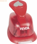 Heyda Motivstanzer f&uuml;r Karton bis 220g/qm Herz elegant klein 15x15mm