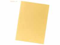 100 x Falken Aktendeckel A4 230g/qm Karton gelb