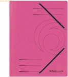 Herlitz Einschlagmappe mit Gummizug Karton fuchsia