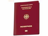 Veloflex Reisepasshülle Document Safe mit Abschirmfolie 100x135mm rot