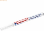 10 x Edding Glanzlack-Marker edding 753 creative 1-2,5mm wei&szlig;