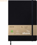 share Journal Y-07-07-11 A5 dotted anthrazit/dunkelblau