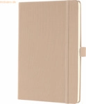Sigel Notizbuch Conceptum A5 97 Blatt Hardcover kariert 80g beige