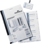 Durable Einsteckschilder 54x90mm 20 Bogen VE=200 Schilder
