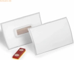 Durable Namensschild Magnet Kunststoff transparent 90x54mm VE=10 St&uuml;ck