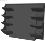 Legamaster Markerhalter f&uuml;r Glasboards magnetisch schwarz