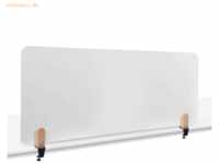 Legamaster Whiteboard-Tischtrennwand Elements 60x160cm mit Tischklamme