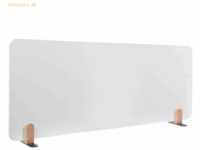 Legamaster Whiteboard-Tischtrennwand Elements 60x160cm mit Halterungen