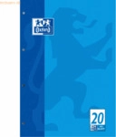 5 x Oxford Schulblock A4 Lineatur 20 50 Blatt 4-fach gelocht