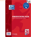 5 x Oxford Ringbucheinlagen A4 90g/qm 50 Blatt Lineatur 26 Scribzee ko