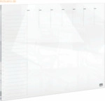 Nobo Wochenplaner Glas 56x43cm wei&szlig;