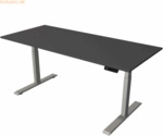 Kerkmann Steh-/Sitztisch Move 2 elektrisch Fu&szlig; silber 180x80x63-127cm